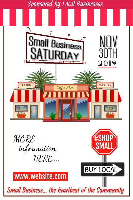 Copy Of Small Business Saturday Poster Postermywall