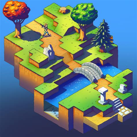 Isometric Game Concept Art Drawn In Procreate Rconceptart