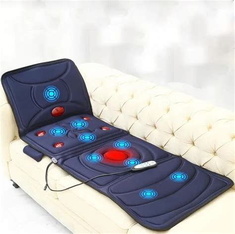 Electric Vibrator Heating Back Neck Massage Mattress Waist Body