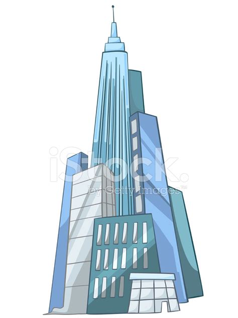 Cartoon Skyscraper Stock Vector