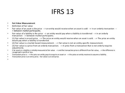 Assets for which recoverable amount is fair value less costs of disposal in accordance with ias 36. Ifrs 13 principles