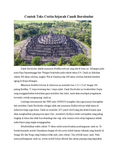 Contoh Teks Cerita Sejarah Candi Borobudur Pdf