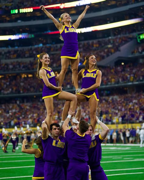 Pin By Terry Griffey On Lsu Cheerleading Lsu Lsu Football