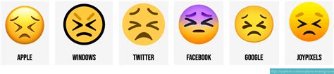 😣 Persevering Face Emoji