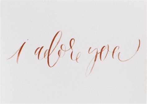I Adore You Greeting Card Lettering Fonts Modern Lettering