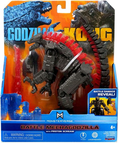 Godzilla Vs Kong Monsterverse Battle Mechagodzilla Action Figure With Proton Scream Playmates