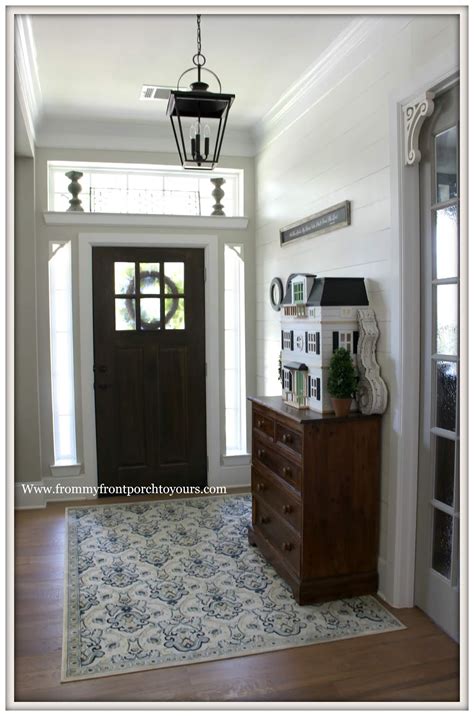 Additionally, a rustic palette is also a fashionable collection for the farmhouse design. From My Front Porch To Yours: Foyer Update- Cottage ...