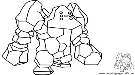 Coloring Page Of Regirock