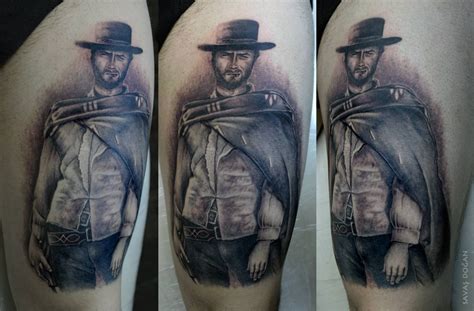 Clint Eastwood Tattoo Savaş Doğan Matkap Tattoo Istanbul Tattoos