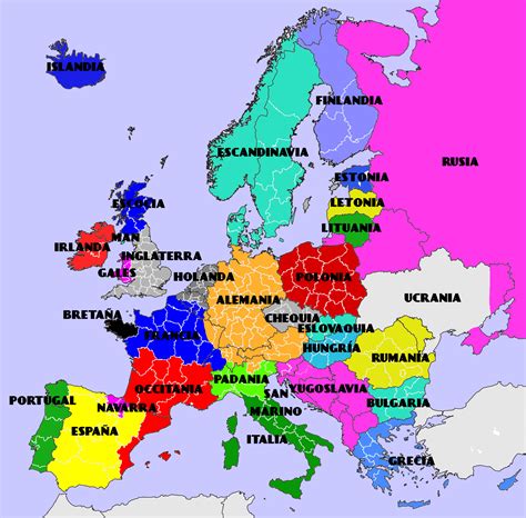 The Ideal Borders Of Europe According To A Possibly Troll Spanish