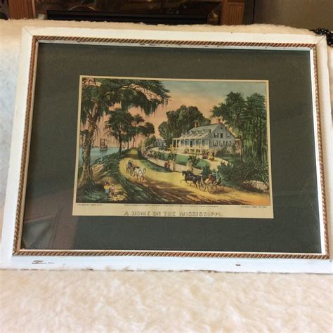 Currier And Ives Original Print 1871 Stippled Hand Colored In 2021