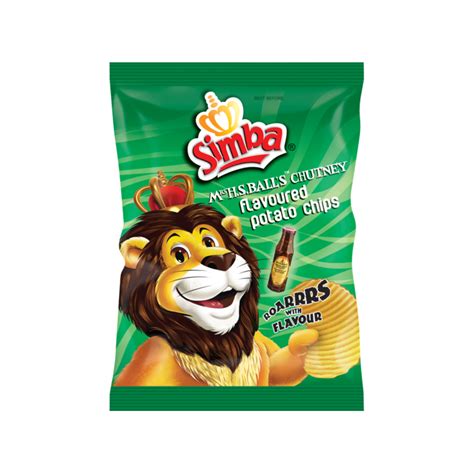 Simba Mrs H S Balls Chutney Potato Chips 125g