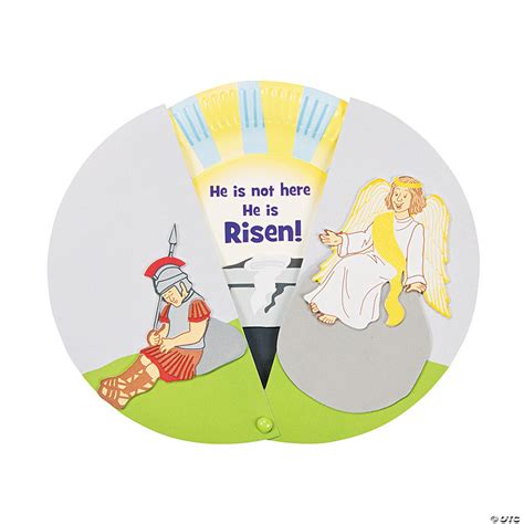 Religious Easter Paper Plate Empty Tomb Reveal Craft Kit Makes 12