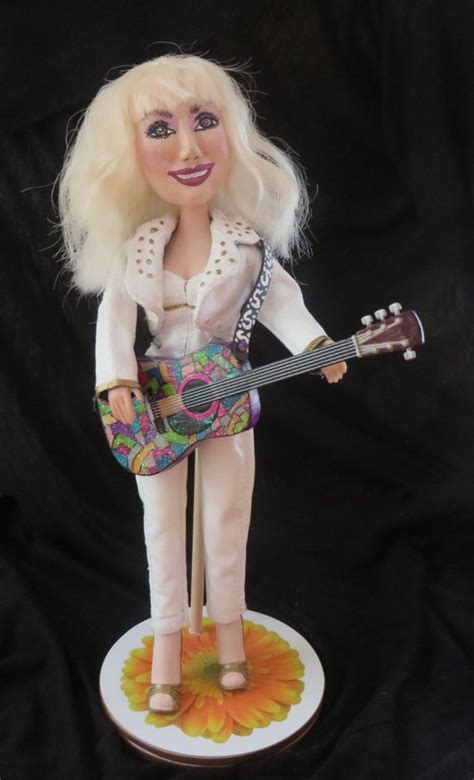 Dolly Parton With Her Guitar Ooak Art Doll Etsy