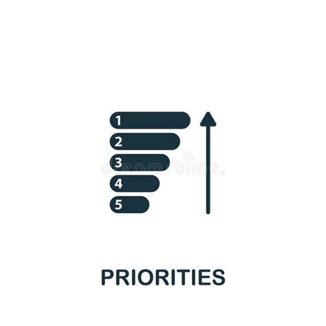 Priorities Icon Monochrome Simple Icon For Templates Web Design And