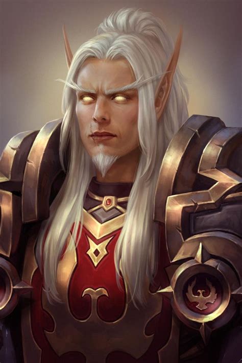 Aurelius Bloodwrath By Cher Ro On Deviantart Warcraft Art Elf King