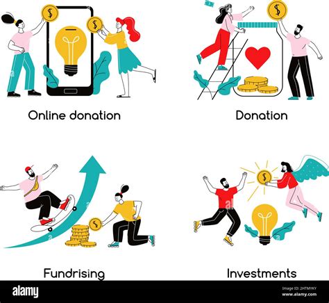 Crowdfunding 2x2 Design Concept Online Donation Fundraising Investments