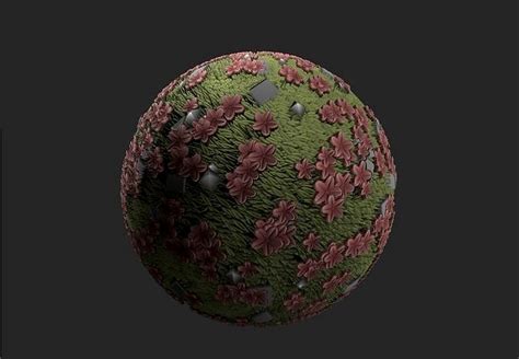 Stylized Grass Texture 3d Model