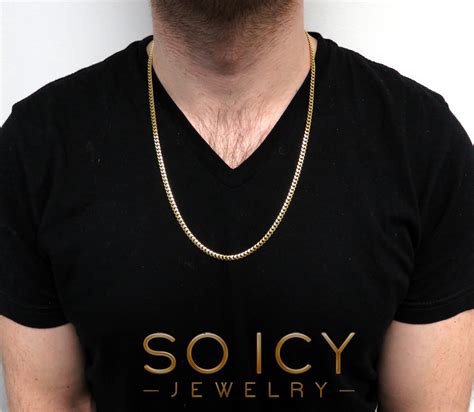 Home 24k selection 24k yellow gold chains chains sort by featured items newest items best selling a to z z to a by review price: 14K Yellow Gold Solid Miami Link Chain 24 Inch 4mm