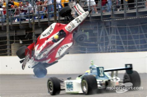 Dan Wheldons Crash At Indy 500 High Res Professional Motorsports