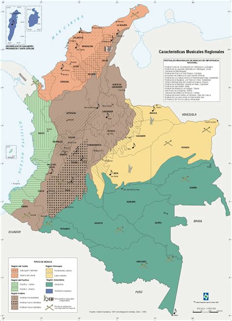 Mapa De Colombia Por Regiones