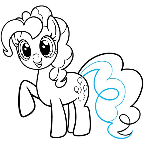 How To Draw Pinkie Pie From My Little Pony Really Easy Drawing Tutorial