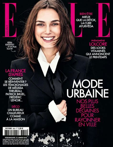 Keira Knightley Elle Magazine France January 2015 Issue • Celebmafia