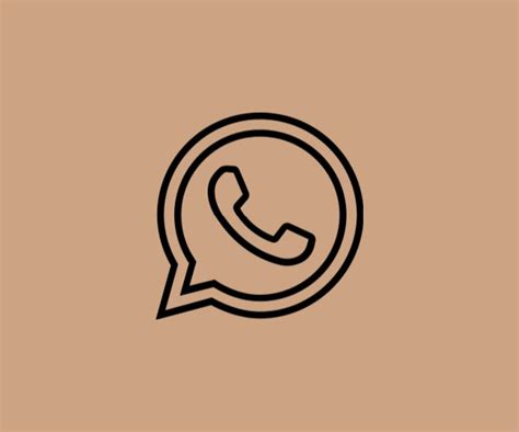 Whatsapp Logo Aesthetic Beige