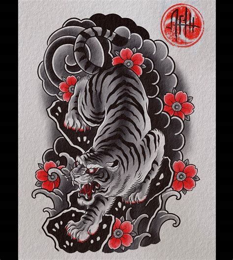 Japanese Tiger Tattoo Drawing Gilt Edged Podcast Picture Library