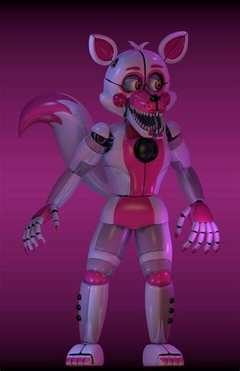 Funtime Foxy Looking Like A Shiny And Clean Animatronic Indeed Fnaf