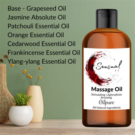 sensual massage oil 250ml sex erotic romantic aphrodisiac natural lubricant body ebay