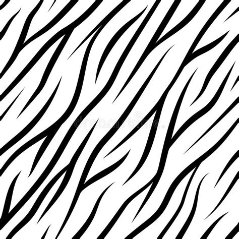 Zebra Stripes Seamless Pattern Stock Illustration Illustration Of