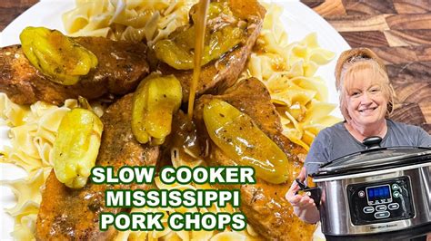 Slow Cooker Mississippi Pork Chops Youtube