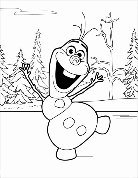 Olaf Dancing Coloring Pages For You