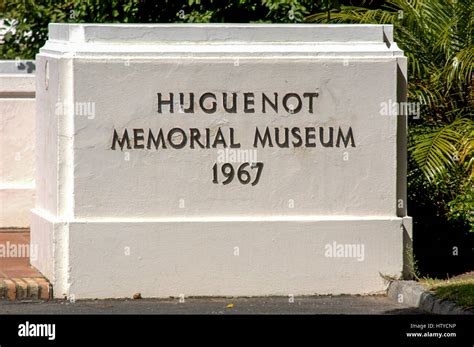 Huguenot Memorial Museum Entrance Wall Franschhoek South Africa Stock