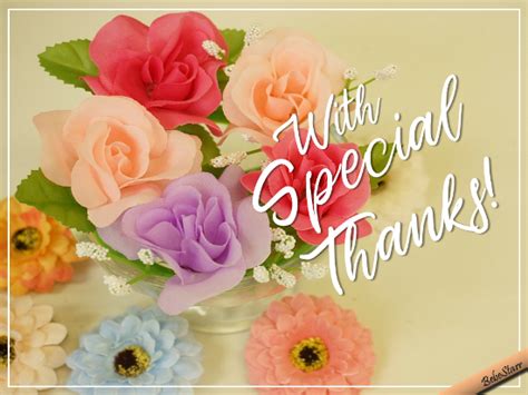 With Special Thanks Free Flowers Ecards Greeting Cards 123 Greetings