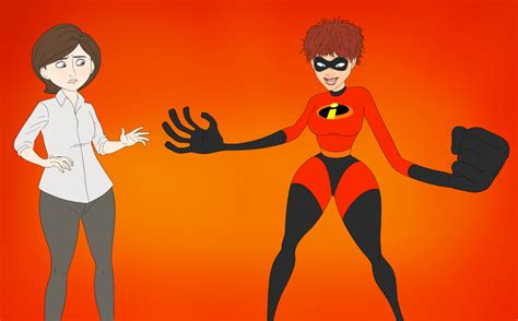 Cm Mrs Incredible And Evelyn Deavor Lifeswap By Saturnxart On Deviantart