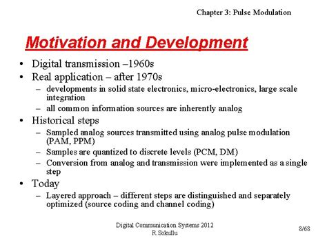 Chapter 3 Pulse Modulation Chapter 3 Pulse Modulation