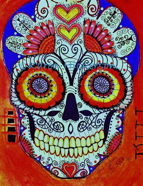 Pin By Pamela Armas On Day Of The Dead And Mexican Folk Art Sugar Skull
