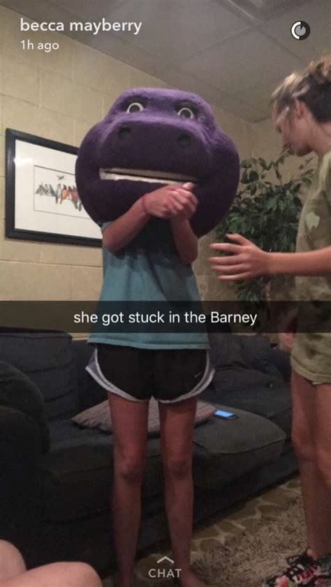 This Girl Got Stuck Inside A Barney Costume And The Fire Department Had To Cut Her Out