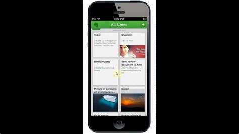 Evernote For Iphone App Demo Youtube