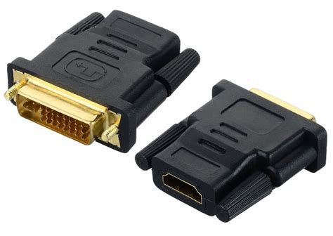 Dvi I 245 Pin Male To Hdmi Female M F Adapter Converter For Hdtv Lcd