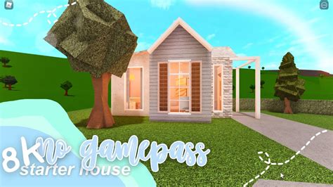 Bloxburg 8k No Gamepass Starter House House Build Youtube