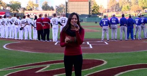 Cbs13 Anchor Sings National Anthem For River Cats Season Opener Cbs