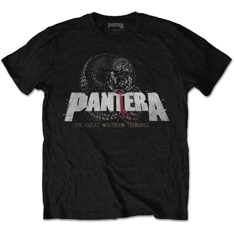 Pantera Unisex T Shirt Snake Logo Tee Shirts Rough Trade