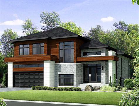 Two Story Contemporary House Plan 80851pm