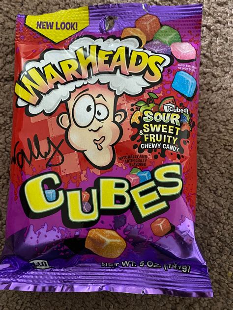 Warheads Sour Cubes Chewy Candy 5oz Etsy