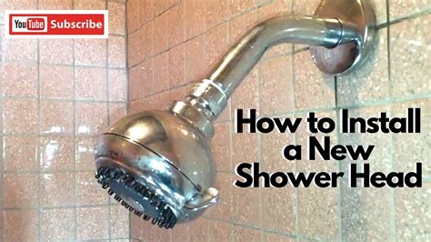 how to install a new shower head youtube