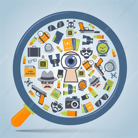 Spy Icons Illustration Stock Image F0199473 Science Photo Library