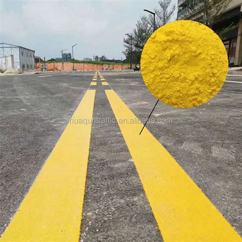 High Reflective Thermoplastic Yellow Traffic Road Line Marking Paint